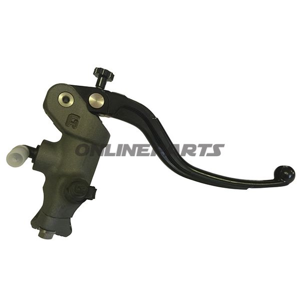 Accossato Hydraulic Brake Master Cylinder19 X 20 Fixed Lever Black For 22Mm Bars