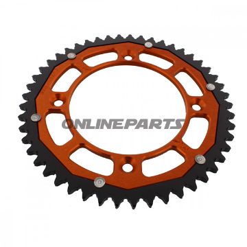 Rear Sprocket Dual 49 Tooth Pitch 428 Orangezf Inner Diameter 110 Bolt Spacing 132