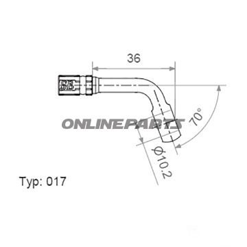 Vario Banjo Fittingtyp017 10 Mm 70Deg Anthrazit