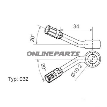 Vario Banjo Fittingtyp032 10 Mm 20+20 Gold
