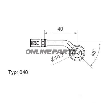 Vario Banjo Fittingtyp040 10 Mm 45Degs Anthrazit