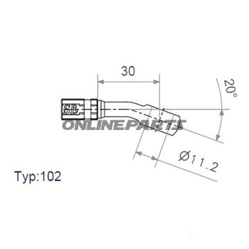 Vario Banjo Fittingtyp102 11.2Mm 20Deg Chrom
