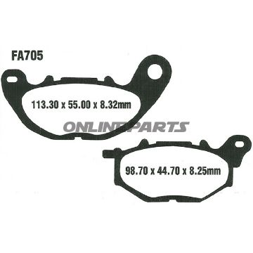 Brake Pads Std Ebc Fa367/2Tt