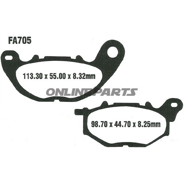Brake Pads Std Ebc Fa367/2Tt