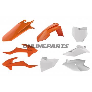 Komplet kit orange 16/sort/hvid