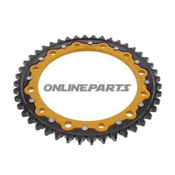 Kæderhjul Dual 44Z Deling 530 guld ZF Indre diameter 154 Hulmønster 176