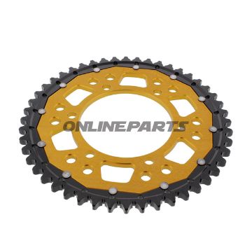 Tandhjul Dual 48Z tænder 530 guld ZF Indre diameter 110 Hulmønster 130