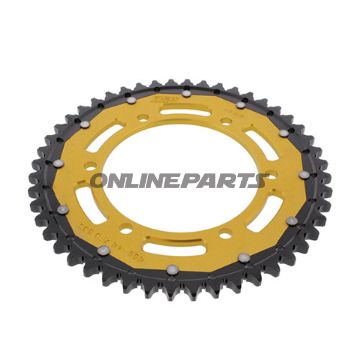 Tandhjul Dual 48Z tænder 530 guld ZF Indre diameter 130 Hulmønster 150