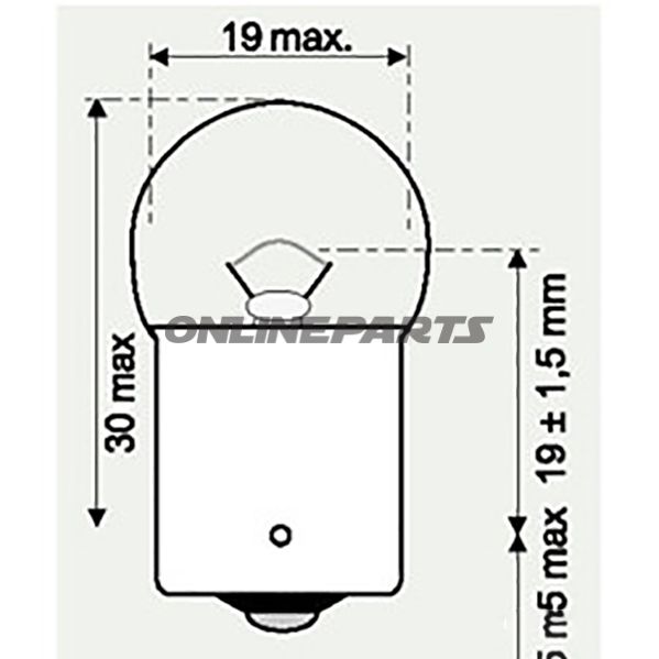 Bulb 6V10w Jmpba15s 10 Pcs