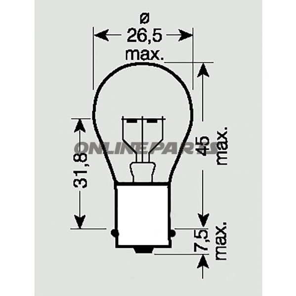 Bulb 6V21w Jmpba15s Cont 1 Pcs