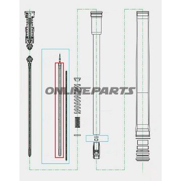 Piston Rod For Forkzugstufe Kayaba