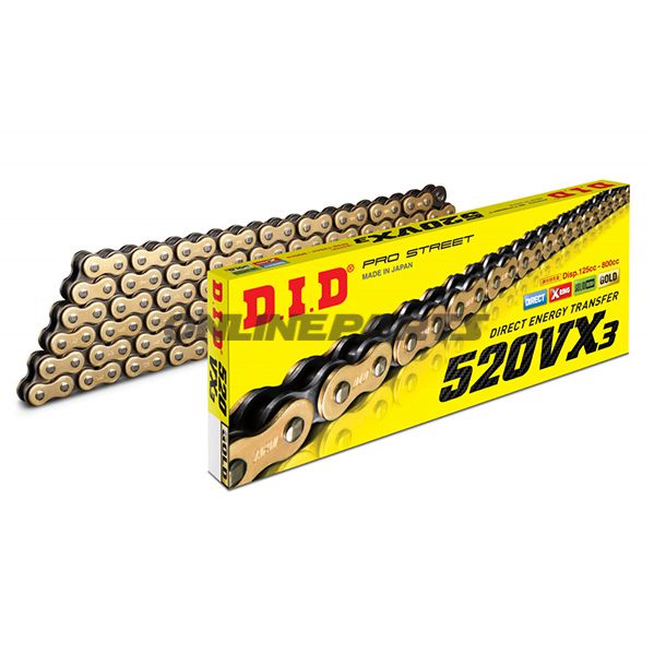 Did X-Ring Chain G&B520vx3/124Open Chain With Rivet Link