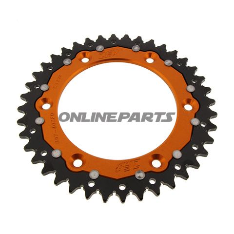 Rear Sprocket Dual 40 Tooth Pitch 520 Orangezf Inner Diameter 125 Bolt Spacing 150