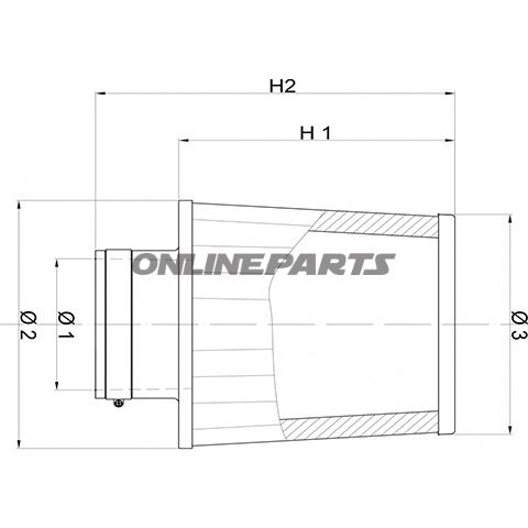 Rennluftfilter Einzeln Universal Bmc