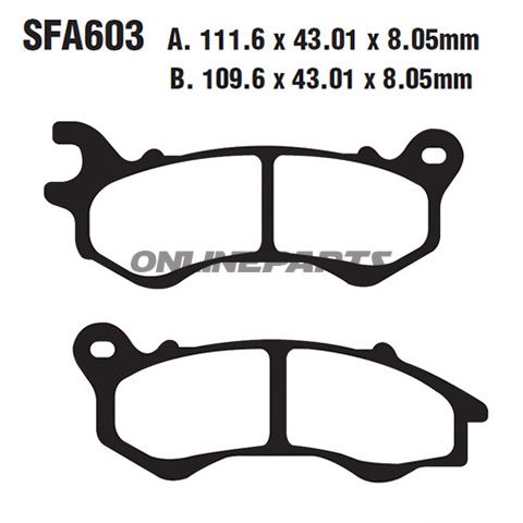Brake Pads Carbon Scooter Ebcalternative: 7875297