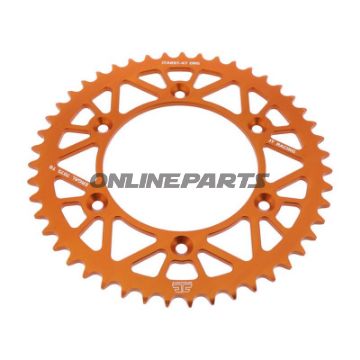 Rear Sprocket Aluminium 47 Tooth Pitch 520 Orangejt Inner Diameter 125 Bolt Spacing 150