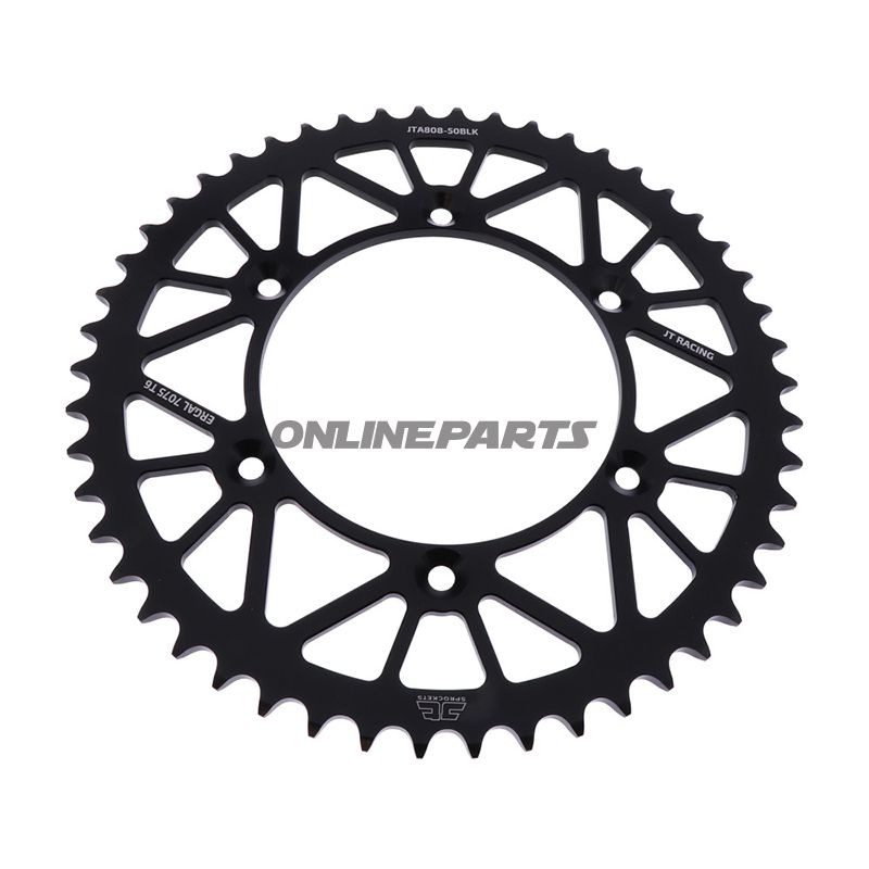 Rear Sprocket Aluminium 50 Tooth Pitch 520 Blackjt Inner Diameter 126 Bolt Spacing 146