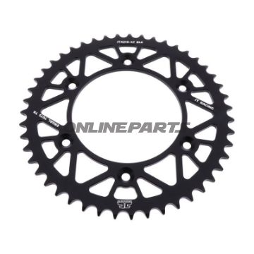 Rear Sprocket Aluminium 47 Tooth Pitch 520 Blackjt Inner Diameter 125 Bolt Spacing 153
