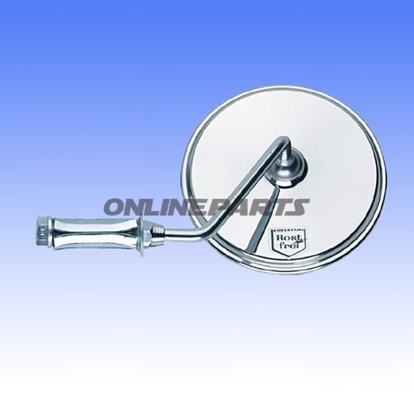 Spejl Rund Chrom, Venstreleft Hand