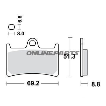 Brake Pads Sintered Sv Trwaltn 7320450/7630022