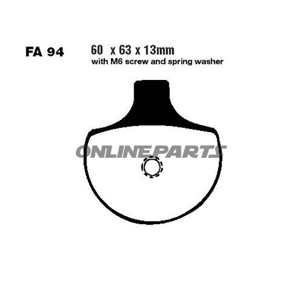 Brake Pads Sintered Hh Ebc Fa094hh