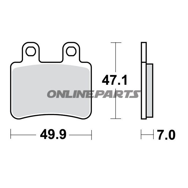 Brake Pads Std Trwaltn 7324346
