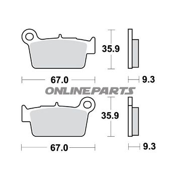 Brake Pads Sintered Si Trwaltn 7320005