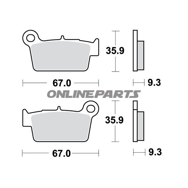 Brake Pads Sintered Si Trwaltn 7320005