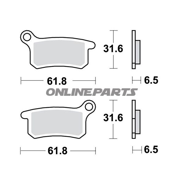 Brake Pads Sintered Si Trwaltn 7320658