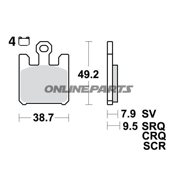 Brake Pads Carbon Crq Trw Lucalternative: 7321524