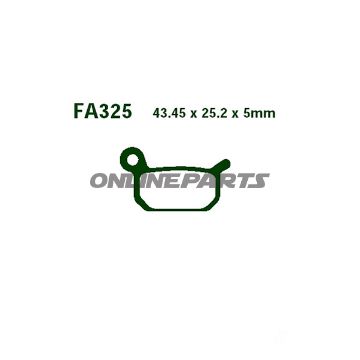 Brake Pads Sintered R Ebc Fa325raltn 7874233