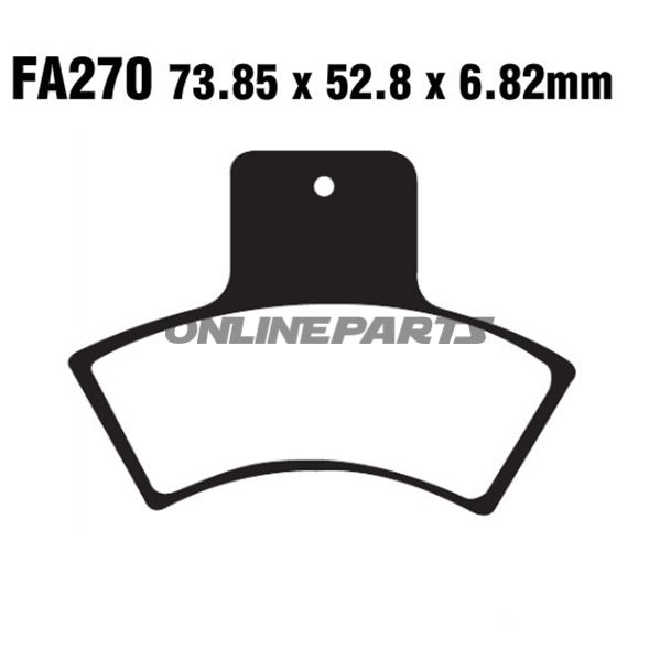 Brake Pads Std Ebc Fa270tt