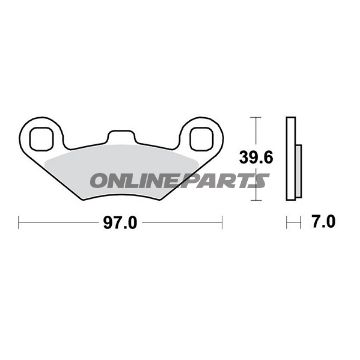 Brake Pads Sintered Si Trwaltn 7325426