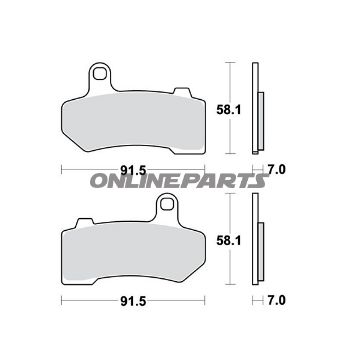 Brake Pads Sintered Trwaltn 7321672