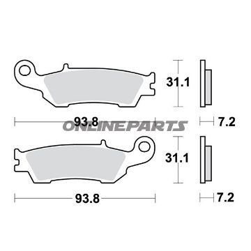 Brake Pads Sintered Si Trwaltn 7322555
