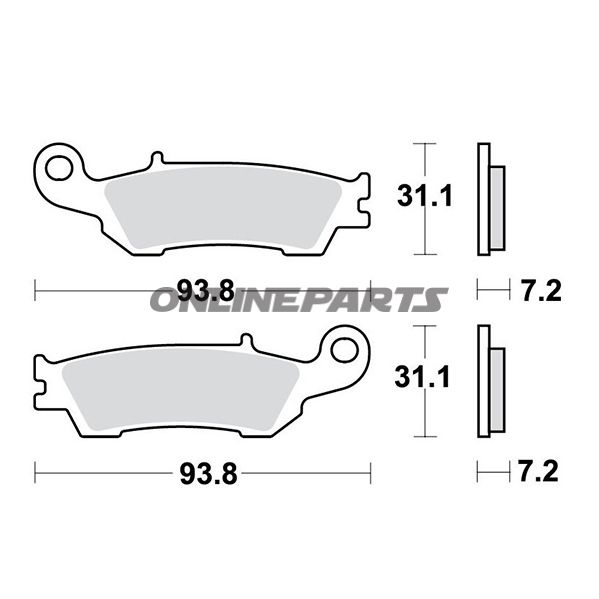 Brake Pads Sintered Rsi Trwaltn 7322563