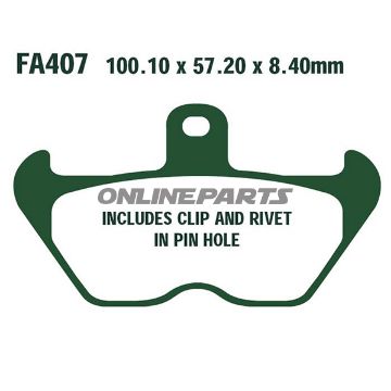 Brake Pads Std Ebc Fa407altn 7873169/7630076