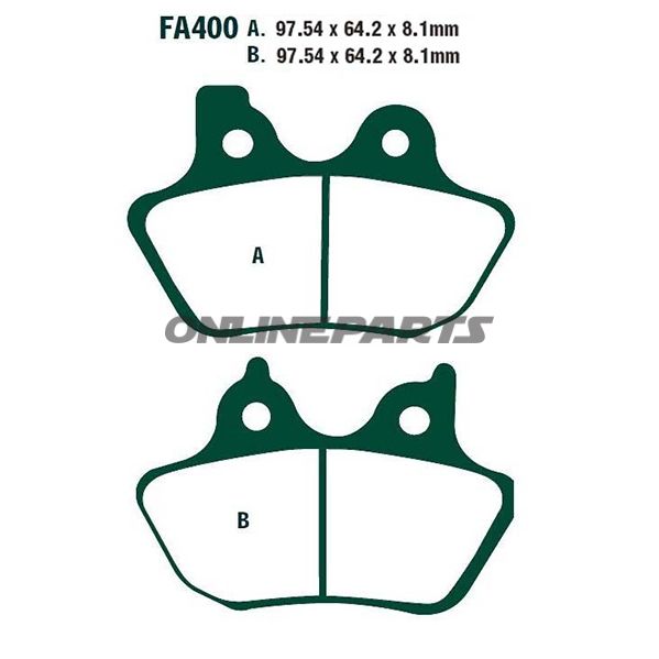Brake Pads Sintered Hh Ebc Fa400hhaltn 7874530/7875332
