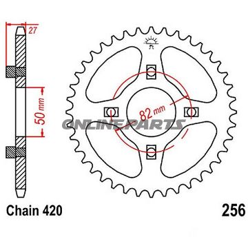 Rear Sprocket 31 Tooth Pitch 420Inner Diameter 50 Bolt Spacing 82