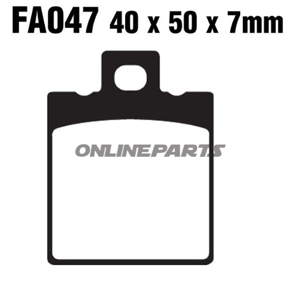 Brake Pads Scooter Ebc Sfa047