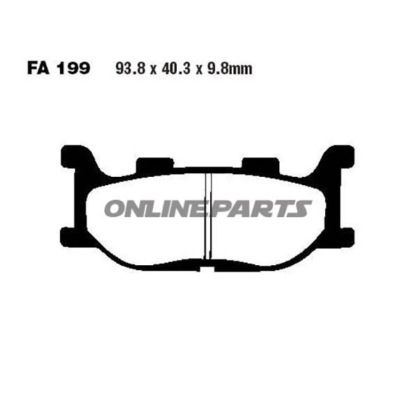 Brake Pads Scooter Ebc Sfa199oder 7870213