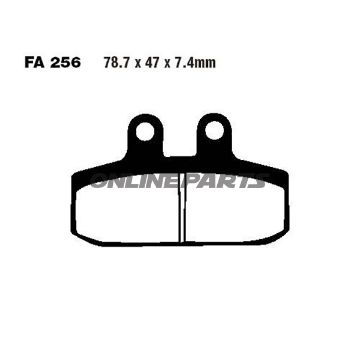 Brake Pads Scooter Ebc Sfa256altn 7872211