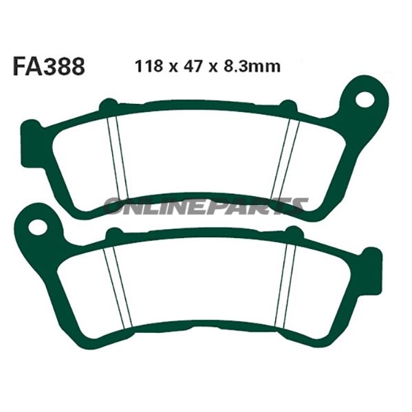 Brake Pads Scooter Ebc Sfa388alternative: 7870245
