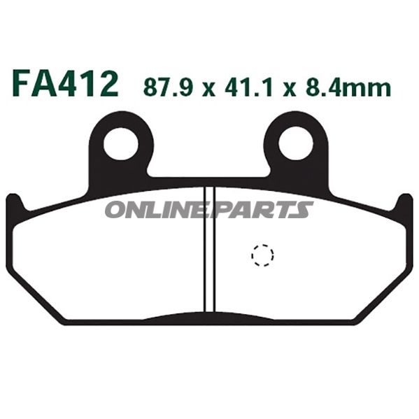Brake Pads Scooter Ebc Sfa412oder 7870240