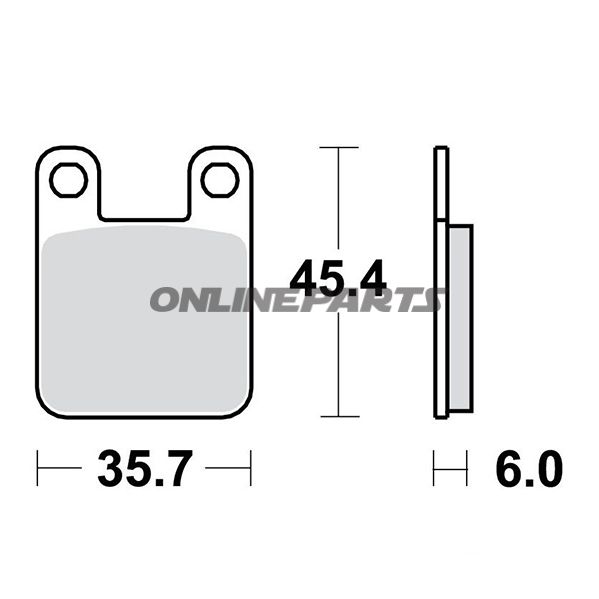 Brake Pads Scooter Trwaltn 7320146