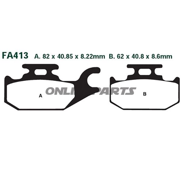 Brake Pads Scooter Ebc Sfa413