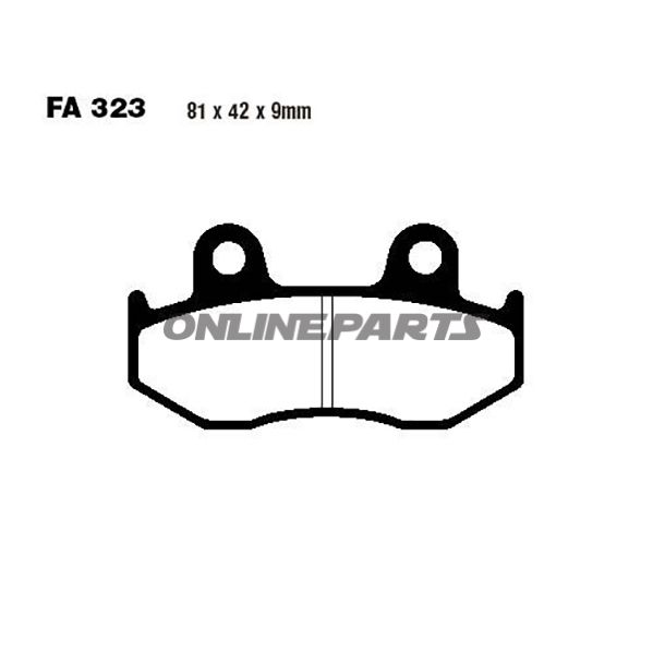 Brake Pads Scooter Sintered Hh Ebc Sfa323hhaltn 7873524