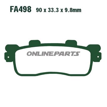 Brake Pads Scooter Sintered Hh Ebc Sfa498hhaltn 7875230