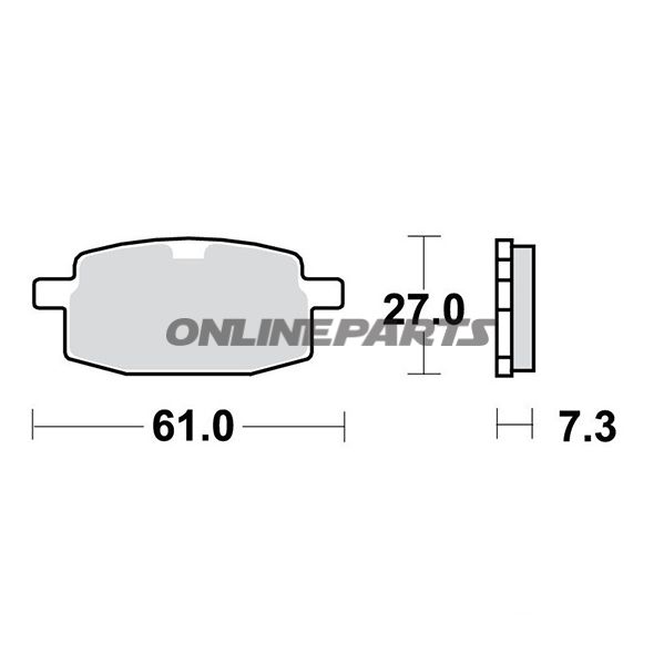 Brake Pads Scooter Trwaltn 7320179