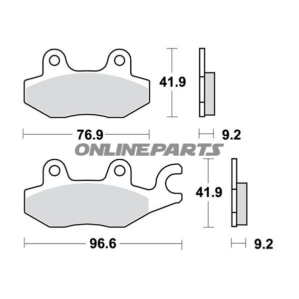 Brake Pads Scooter Trwaltn 7320229
